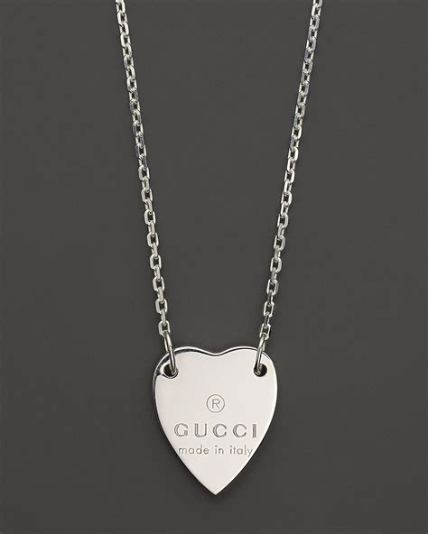 gucci necklace engraved heart.